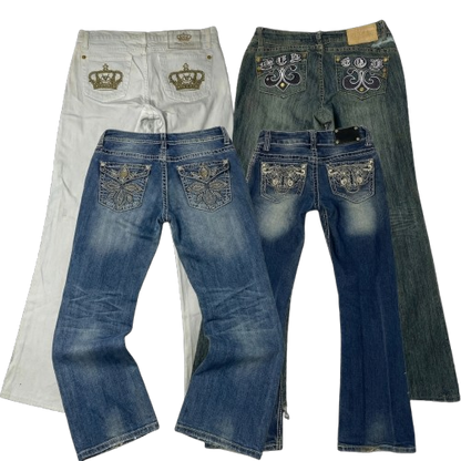 (385 STÜCK VERFÜGBAR) Y2K Japan Miss Me Style Jeans